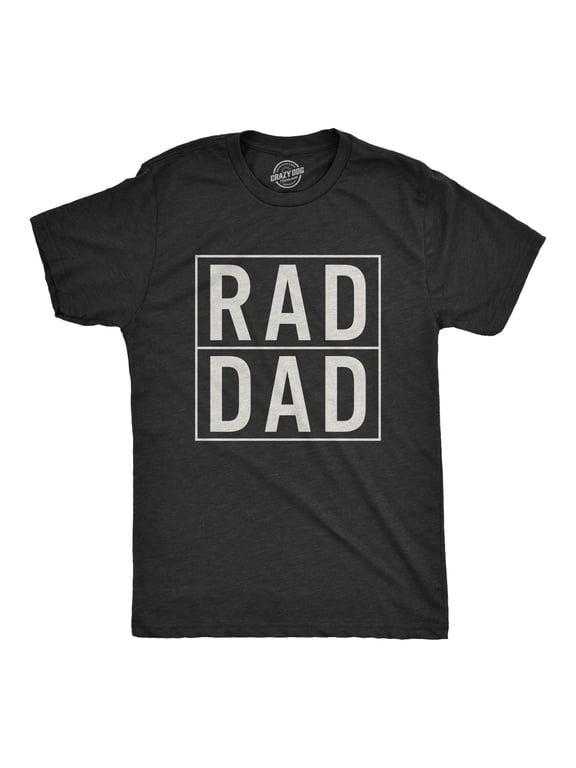 Mens Rad Dad Funny Cool Best Dad Fathers Day Family Gift T shirt for Dads Graphic Tees