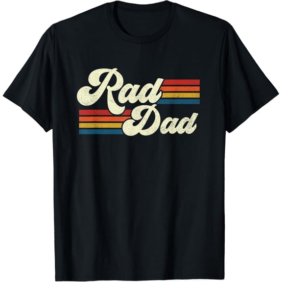 Mens Rad Dad Retro Top T-Shirt