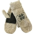 thumbnail image 1 of Mens Ragg Wool Mitten With Suede Gripper Palm & Fleece Lined Insulation Oatmeal, 1 of 1