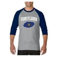 thumbnail image 1 of Mens Raglan Sleeve Baseball T-Shirts - Philadelphia Pennsylvania, 1 of 5