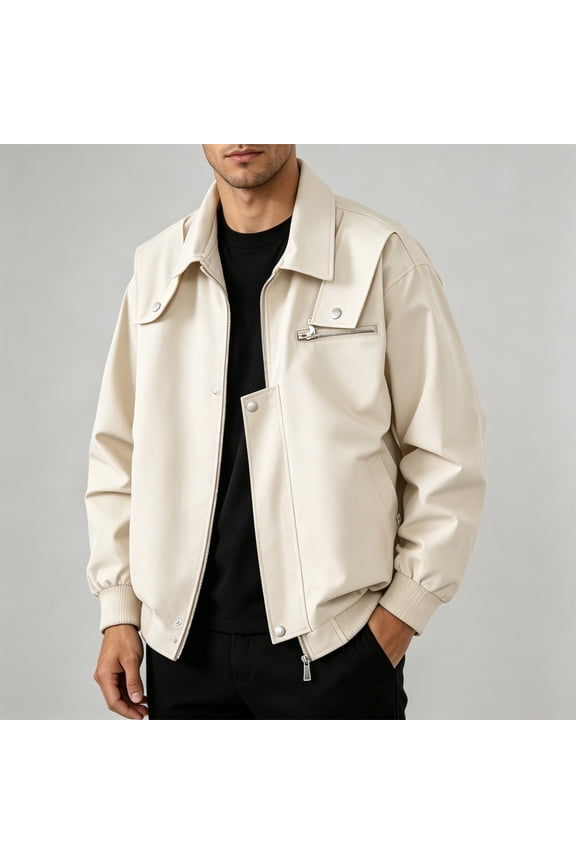 Mens Rain Coat Windbreaker Vintage Functional Workwear Flight Jacket College Style Hiking Coat Lightweight Windbreaker