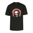 thumbnail image 1 of Mens Rainbow Skull T-Shirt - Bones Short Sleeve Shirt Black 2X-Large, 1 of 3