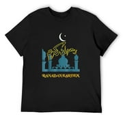 Mens Ramadan Kareem Islamic Ramadan T-Shirt Black Small