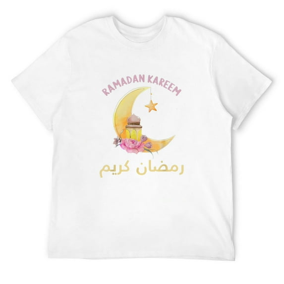 Mens Ramadan Kareem Shirt for Kids Boys Girls Ramadan Month T-Shirt White 3X-Large