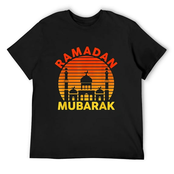 Mens Ramadan Mubarak Shirt Ramadan Kareem Shirt Ramadan Mubarak T-Shirt Black Medium