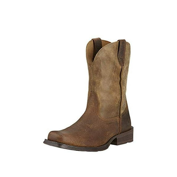 Mens Rambler Leather Square Toe Cowboy, Western Boots