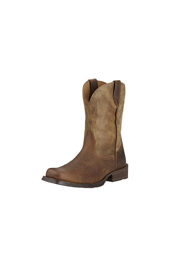 Mens Rambler Leather Square Toe Cowboy, Western Boots