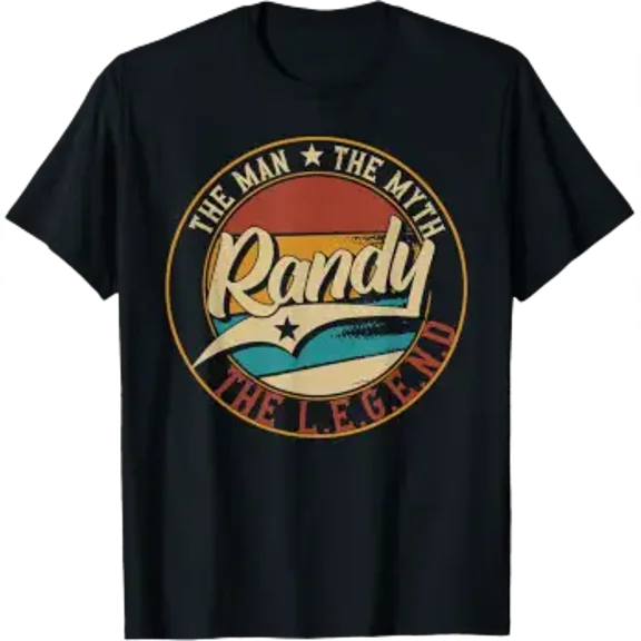 Mens Randy The Man The Myth The Legend T-Shirt
