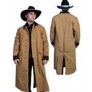 Mens Rangewear Canvas Duster Jacket, Brown, XL