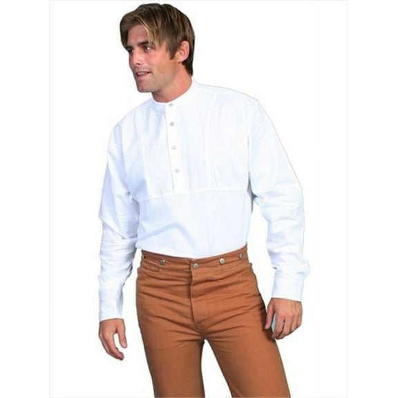 Mens Rangewear Long Sleeve Traveler Shirt, White, 2X Large