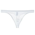 thumbnail image 1 of Mens Ransparent Thong Thin Mesh Sexy Underwear Fun White XL, 1 of 2