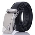 thumbnail image 1 of Mens Ratchet Belt Automatic Buckle Waist Belt for Dress Pants Jeans – Trim to Fit Micro Adjustable Belt No Holes – Casual Business Belt for Men B, 1 of 2