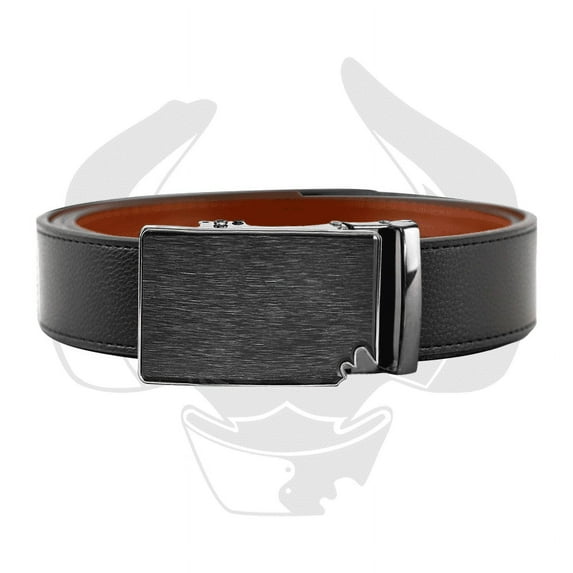 Mens Ratchet Belts,Hard To Buy For Golden Bull Leather Belt With Gift Box,With Automatic Buckle Adjustable Trim To Fit