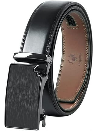 Genuine Leather Belts for Men Reversible Ratchet Belt with
