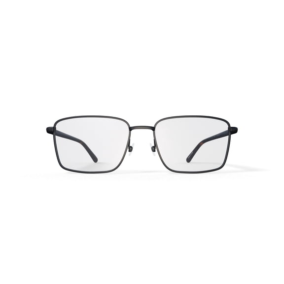 Walmart Men's Albert Rectangular Prescription Eyeglasses with Case, Gunmetal