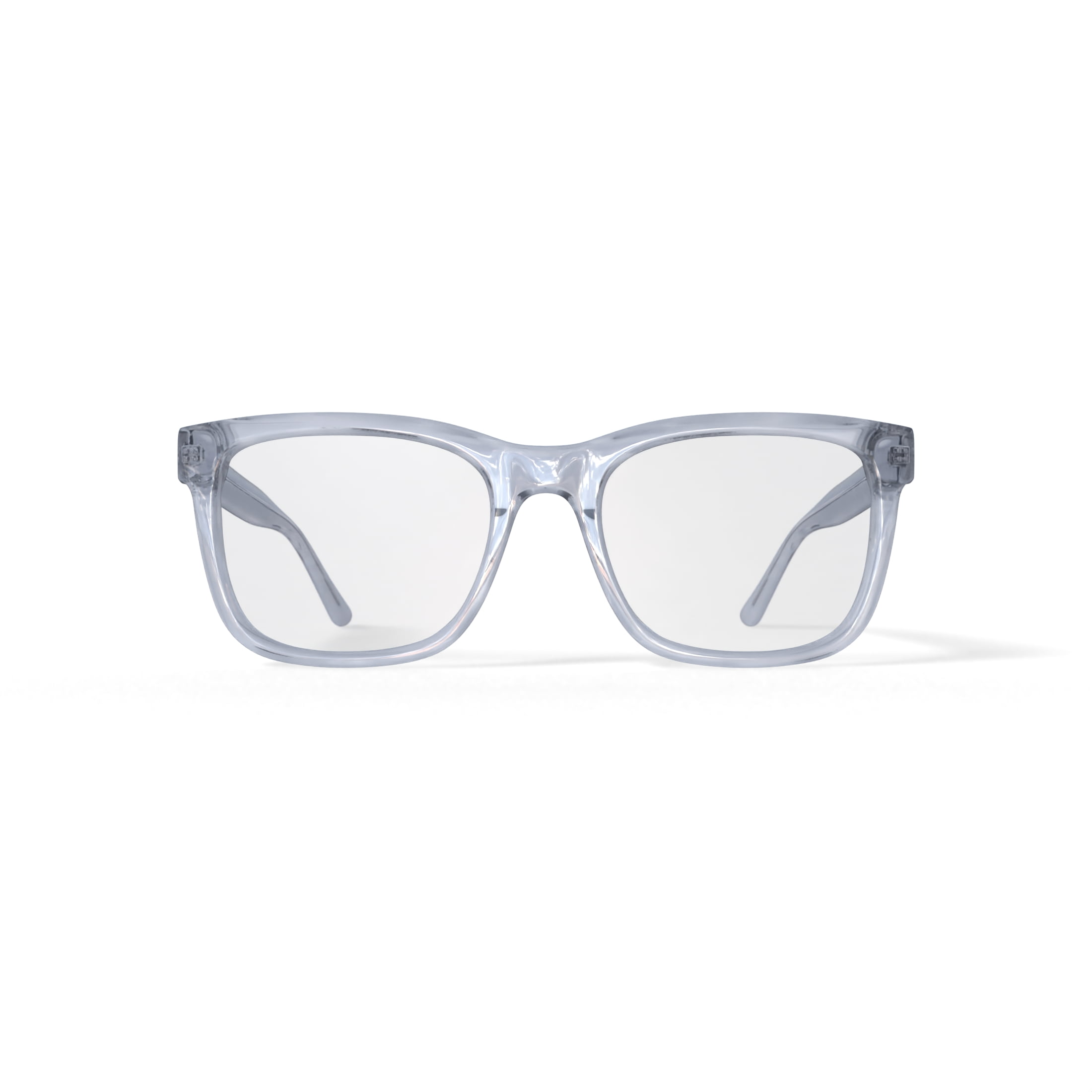 Walmart Men's Crosby Rectangular Prescription Eyeglasses with Case, Crystal