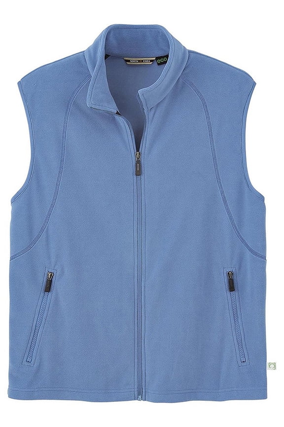 Mens Recycled Fleece Full-Zip Vest - North End