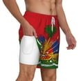 thumbnail image 1 of Mens Red Coat Of Arms Of Haiti 2 in 1 Quick Dry Swim Trunks with Compression Liner Beach Shorts, 1 of 6