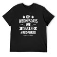 thumbnail image 1 of Mens Red For Ed - Teacher Support Gift On Wednesdays We Wear Red T-Shirt Black 2X-Large, 1 of 5