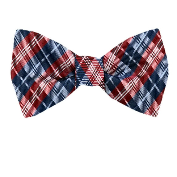 Mens Red Silk Self Tie Bow Tie