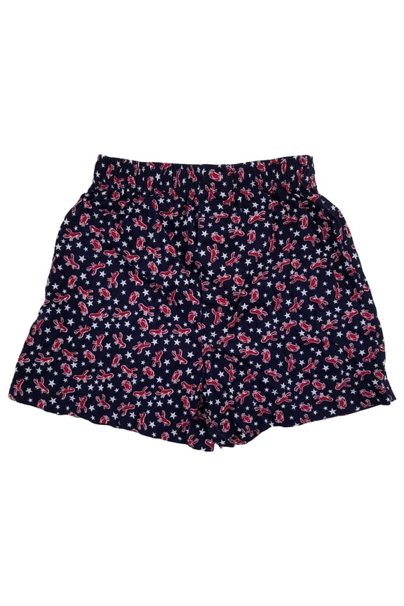 Mens Red White & Blue Patriotic Crab Lobster Underwear Boxers Boxer Shorts Small