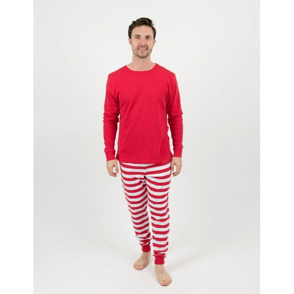 Mens Red & White Stripes Pajamas