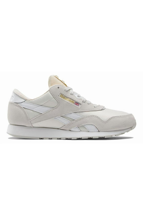 Mens Reebok CL NYLON Shoe Size: 9 Pure Grey - White - Pure Grey Running