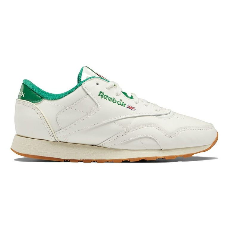 Mens Reebok CLASSIC LEATHER PLUS Shoe Size 4 Chalk Glegrn Alabas Fashion Sneakers Walmart