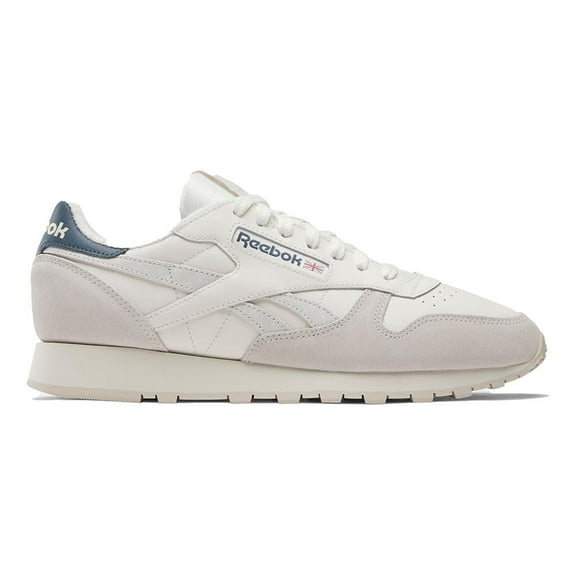 Mens Reebok CLASSIC LEATHER Shoe Size: 11.5 Chalk - Stucco - Hoops Blue Fashion Sneakers