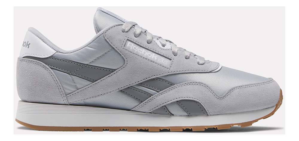 Grey Reebok Classic Mens Sneakers Grey Reebok Classic Nylon