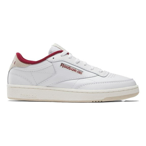 Mens Reebok CLUB C 85 Shoe Size: 10 White - Stucco - Classic Maroon Fashion Sneakers
