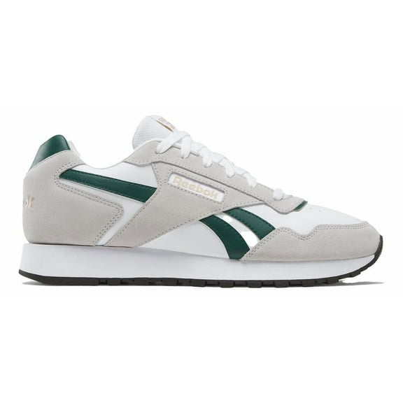 Mens Reebok GLIDE Shoe Size: 13 White - Collegiate Green - Grey 1 Fashion Sneakers