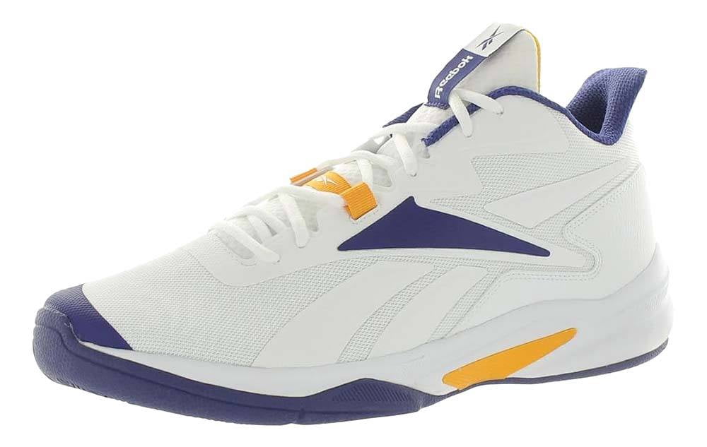 Mens Reebok MORE BUCKETS Shoe Size: 9 Ftwwht - Bolprp - Cogold Basketball