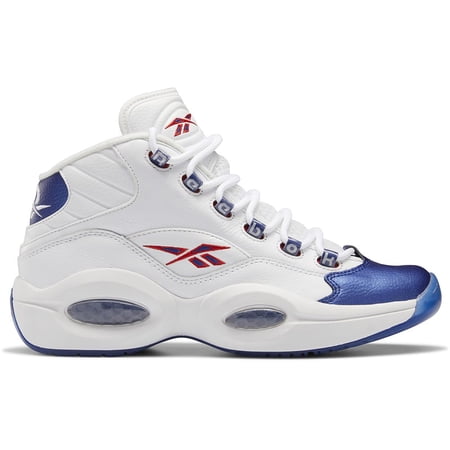 Mens Reebok QUESTION MID Shoe Size: 11 Ftwr White - Classic Cobalt - Clear Basketball