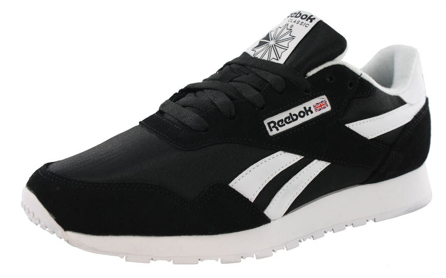 Mens Reebok REEBOK ROYAL NYLON Shoe Size 12 Us Black Black White Running Walmart