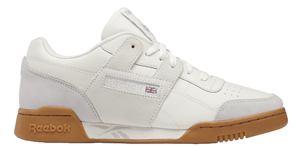 Mens Reebok WORKOUT PLUS Shoe Size 8.5 White Carbon Classic Red Gum Cross Training Walmart