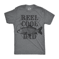 thumbnail image 1 of Mens Reel Cool Dad T shirt Funny Fathers Day Fishing Gift for Husband Fisherman Graphic Tees, 1 of 7