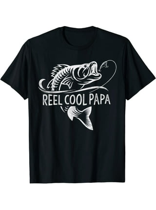  Mens Retro Reel Cool Grandpa Fishing Funny Fathers Day T-Shirt  : Clothing, Shoes & Jewelry
