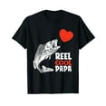 thumbnail image 1 of Mens Reel Cool Papa Valentines Day Fishing Heart Fisherman Angler T-Shirt, 1 of 5
