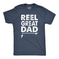 thumbnail image 1 of Mens Reel Great Dad T shirt Funny Fathers Day Fishing Tee Gift for Fisherman Graphic Tees, 1 of 9