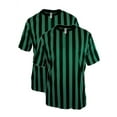 thumbnail image 1 of Mens Referee Shirts|Comfortable, Lightweight Ref Shirt for Officials, Bars, More - 2PK Black/Green CA2001G 2XL, 1 of 2