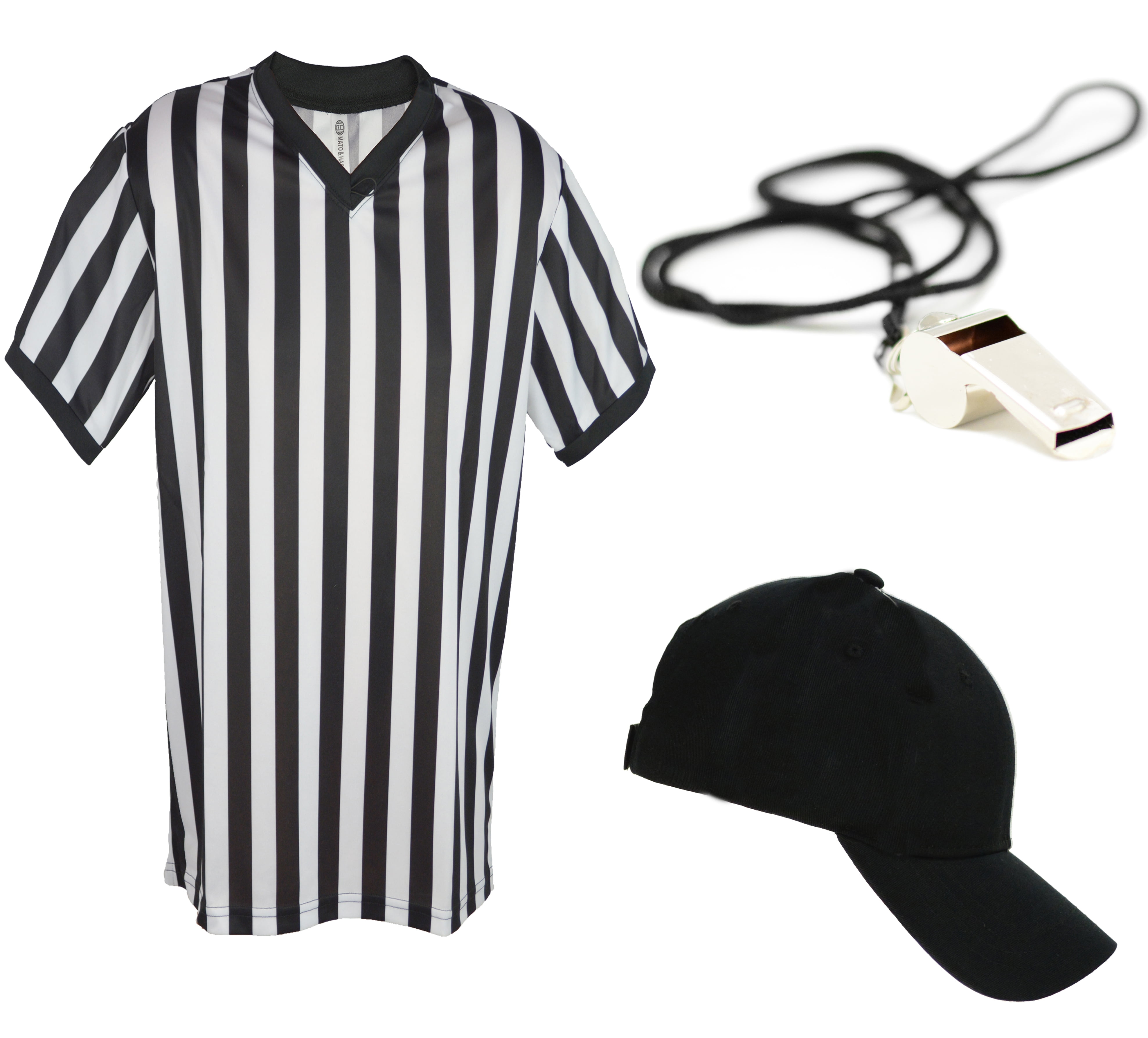 Mens Referee Shirts VNeck Style Perfect Ref Shirt for Officials