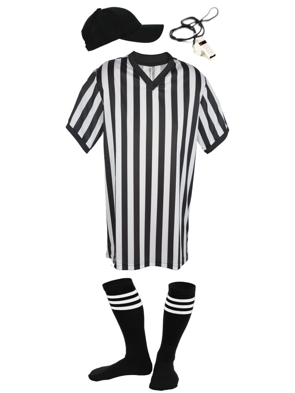 Mens Referee Shirts | V-Neck Style | Perfect Ref Shirt for Officials, Bars, More