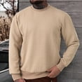 thumbnail image 1 of Mens Regular-Fit Long-Sleeve T-Shirt Khaki L, 1 of 9