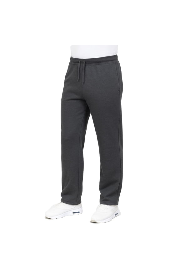 Mens Regular Fit Open Bottom Fleece Jogger Sweatpants (S-3XL)