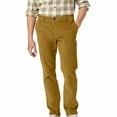 thumbnail image 1 of Mens Regular Fit Pant Solid Color Long Sports Casual Fall Thick Warm Dressy Yellow Pant, 1 of 7