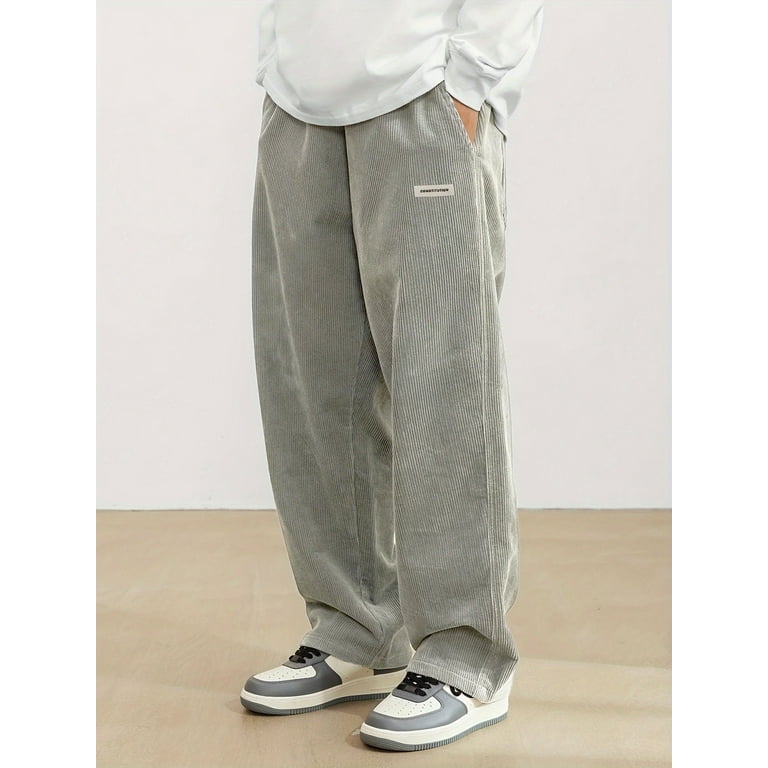 Mens Relaxed Corduroy Pants - Comfortable & Durable with
