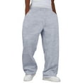 thumbnail image 1 of Mens Relaxed Fit Fleece Sweatpants with Adjustable Drawstring Waistband and Deep Side Pockets for Everyday Wear Light Gray 3XL, 1 of 1