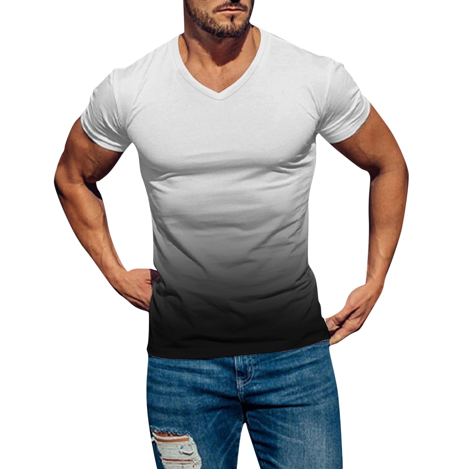 mens plain fitted t shirts