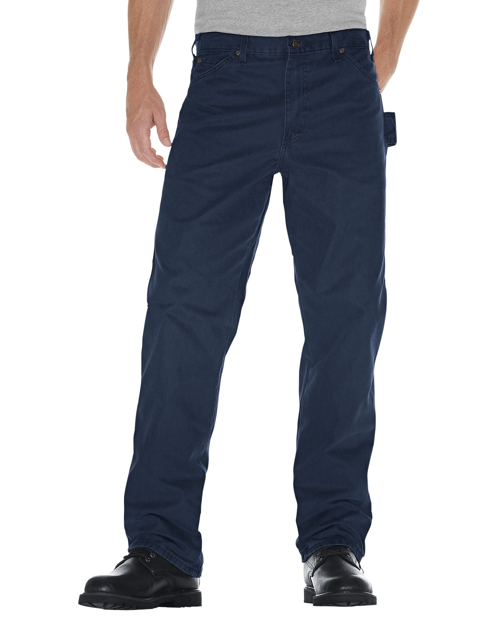 Mens Relaxed Fit Straight Leg Sanded Duck Carpenter Jean - Walmart.com